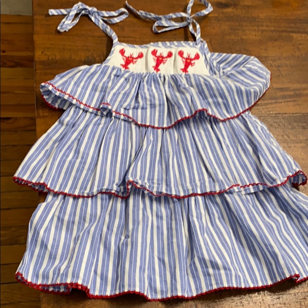 Lobster clocked dress